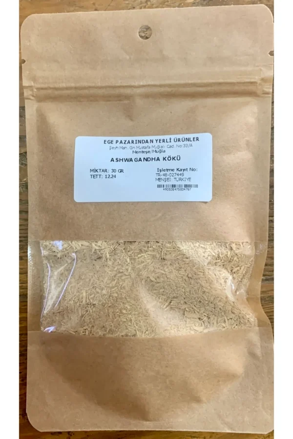 Ashwagandha Kökü Öğütülmüş 50 Gr Hint Ginsengi Kökü Ginseng Kökü (Mor Salkım)